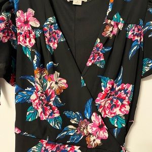 Miami Black Floral Maxi Dress | Small